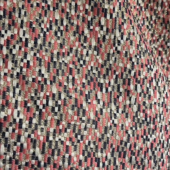 J. Crew Pink Confetti Metallic Gold Tweed Mini Skirt with pockets lined Glinda - Picture 2 of 6